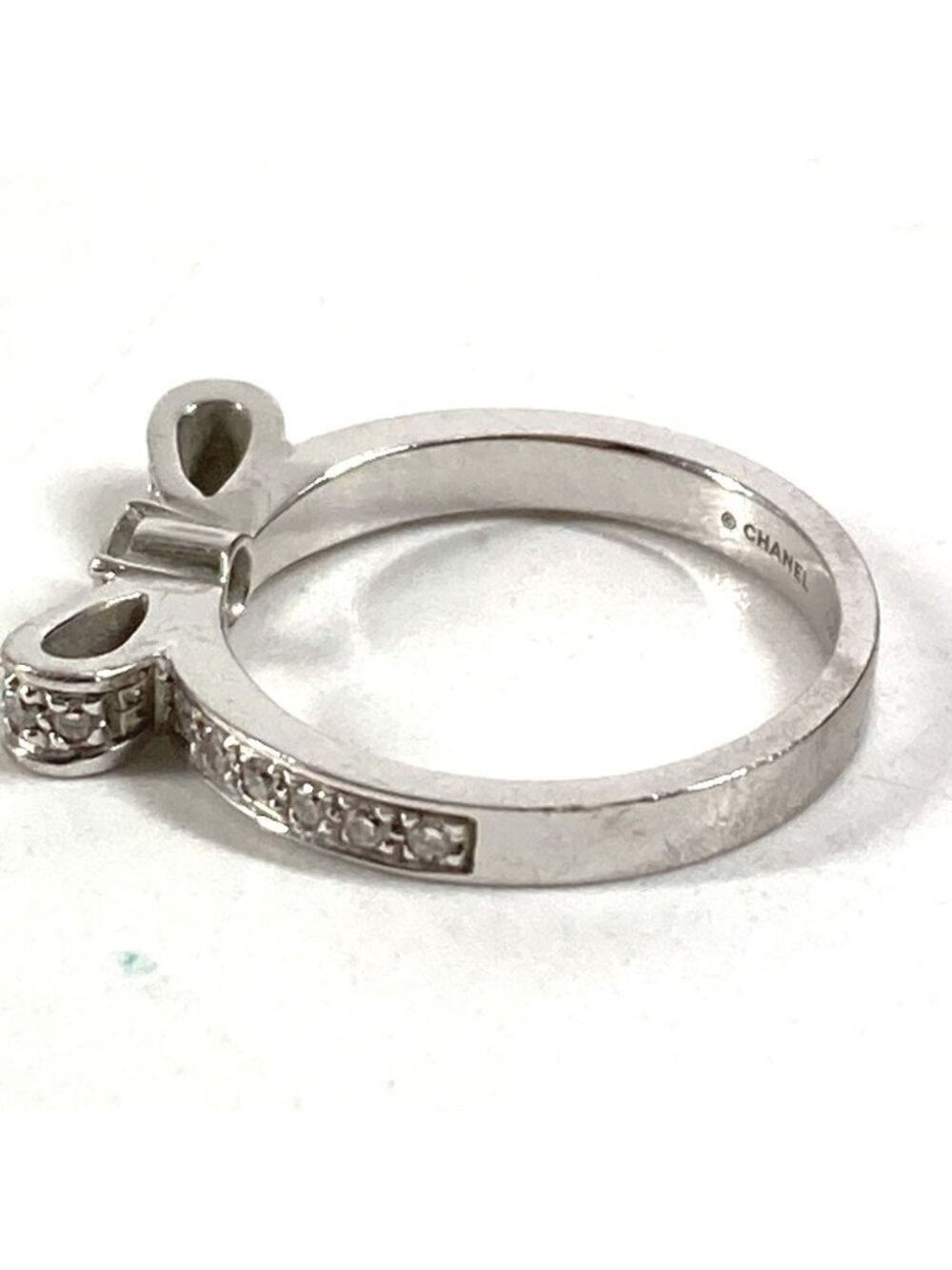 Chanel Ring Ribbon Diamond Silver - Picture 7 of 11